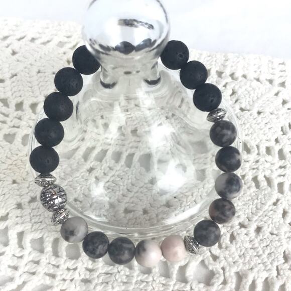 Lava Bead Natural Stone Diffuser Bracelet - Picture 1 of 2